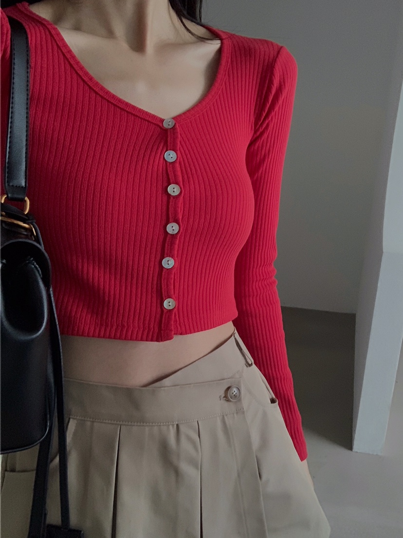 VERANDA韓國直郵女士新品26春夏熱賣休閑推薦職業長袖T恤VERANDA長袖T恤