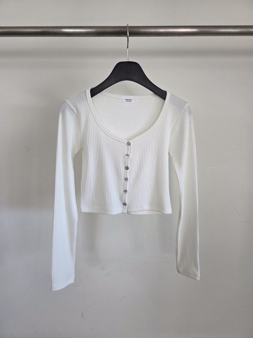 VERANDA韓國直郵女士新品26春夏熱賣休閑推薦職業長袖T恤VERANDA長袖T恤圖色3