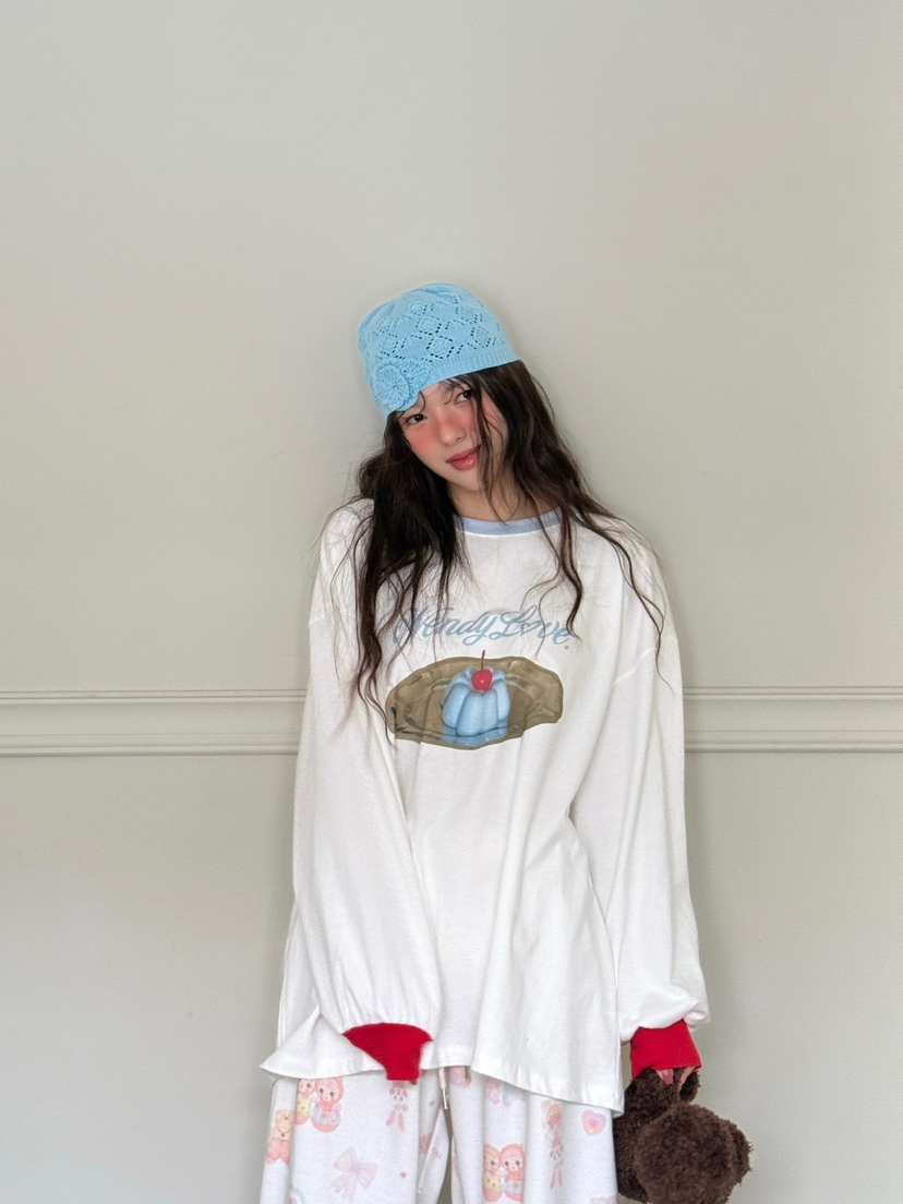 TOLL韓國直郵實拍女士新品職業休閑人氣推薦時尚26春夏長袖T恤TOLL長袖T恤