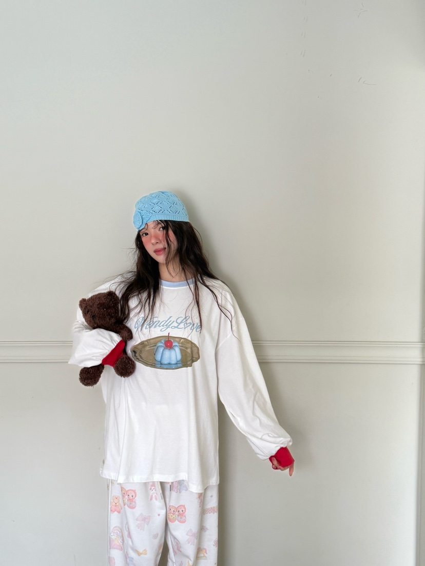 TOLL韓國直郵實拍女士新品職業休閑人氣推薦時尚26春夏長袖T恤TOLL長袖T恤