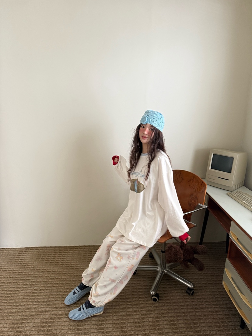 TOLL韓國直郵實拍女士新品職業休閑人氣推薦時尚26春夏長袖T恤TOLL長袖T恤