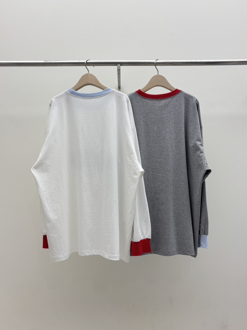 TOLL韓國直郵實拍女士新品職業休閑人氣推薦時尚26春夏長袖T恤TOLL長袖T恤