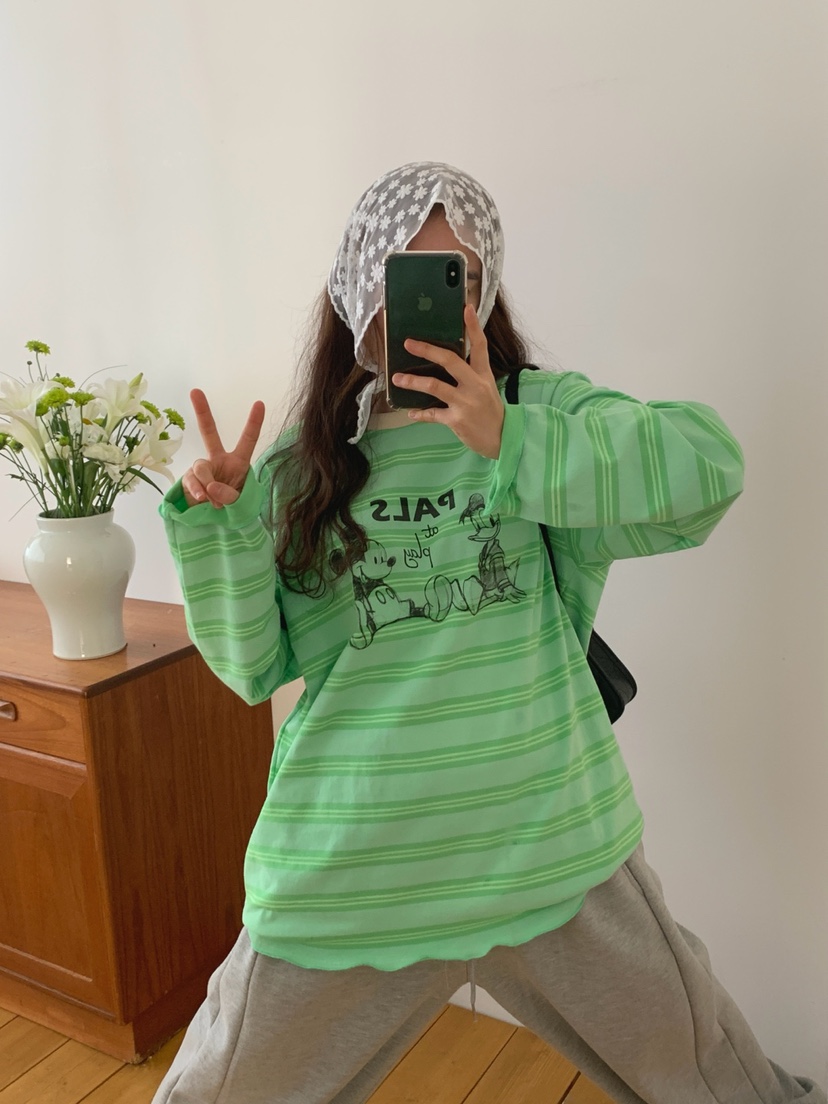 TOLL韓國代購女士新款休閑26春夏職業推薦人氣時尚長袖T恤TOLL長袖T恤