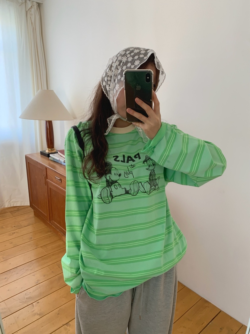 TOLL韓國代購女士新款休閑26春夏職業推薦人氣時尚長袖T恤TOLL長袖T恤