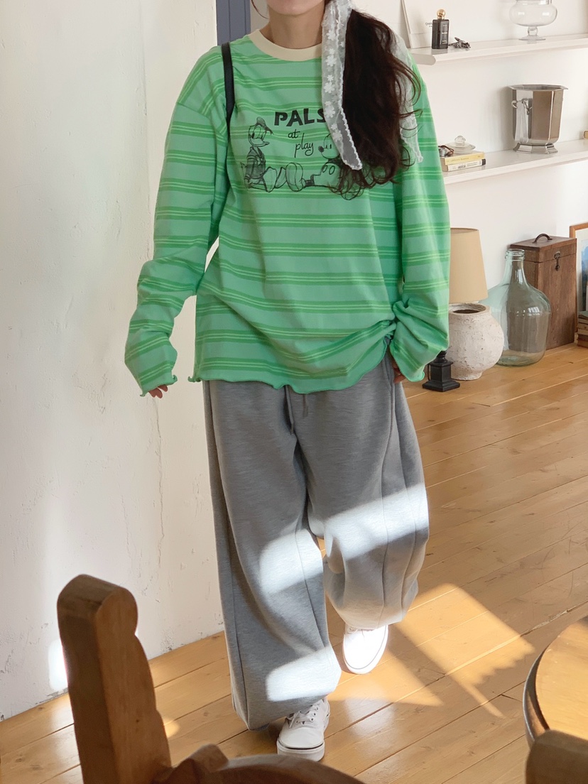 TOLL韓國代購女士新款休閑26春夏職業推薦人氣時尚長袖T恤TOLL長袖T恤