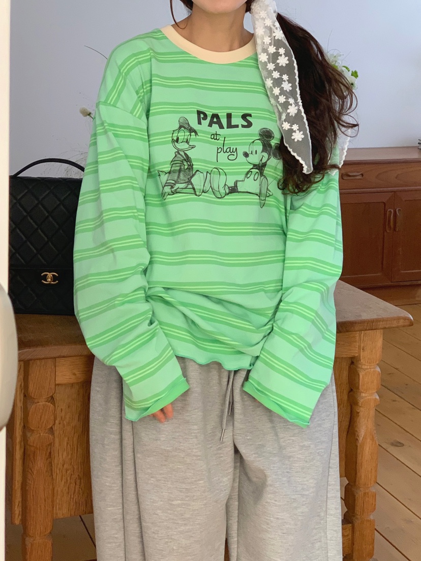 TOLL韓國代購女士新款休閑26春夏職業推薦人氣時尚長袖T恤TOLL長袖T恤