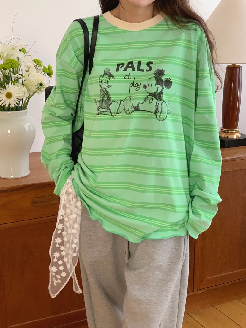 TOLL韓國代購女士新款休閑26春夏職業推薦人氣時尚長袖T恤TOLL長袖T恤