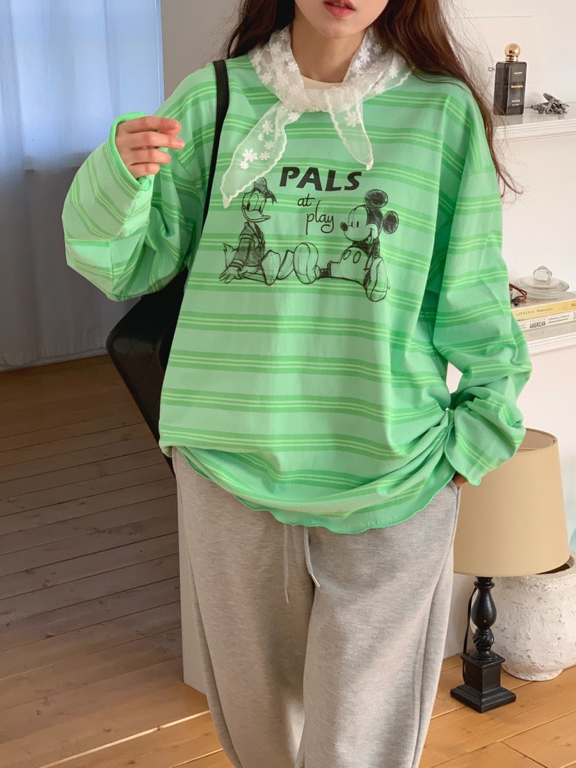 TOLL韓國代購女士新款休閑26春夏職業推薦人氣時尚長袖T恤TOLL長袖T恤