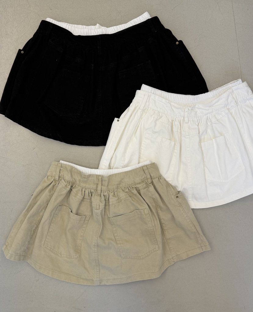 SYMBOL韓國東大門直郵女裝新款休閑職業推薦人氣短裙雙層SYMBOL短裙