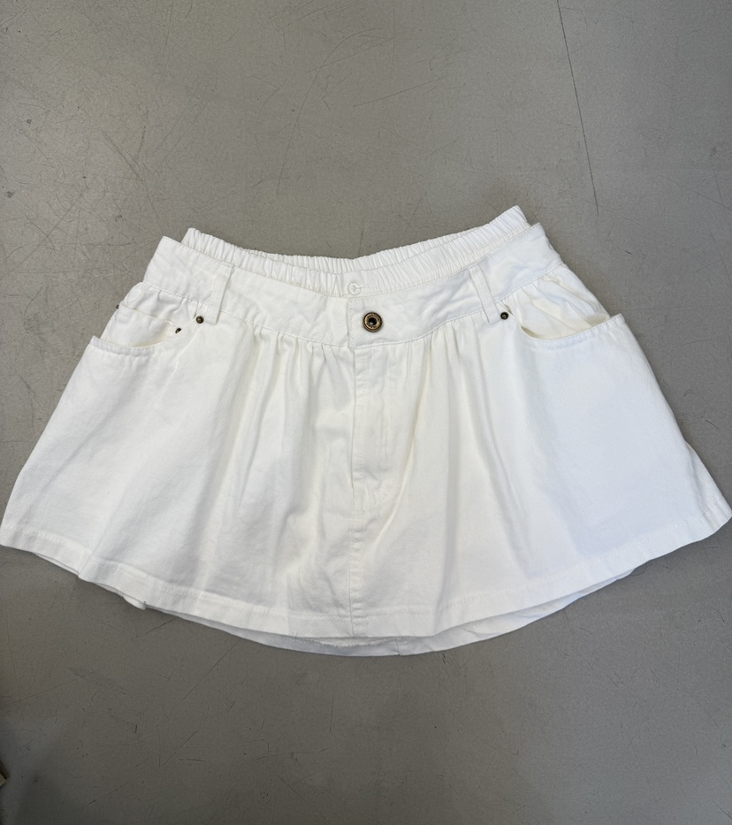 SYMBOL韓國東大門直郵女裝新款休閑職業推薦人氣短裙雙層SYMBOL短裙圖色2