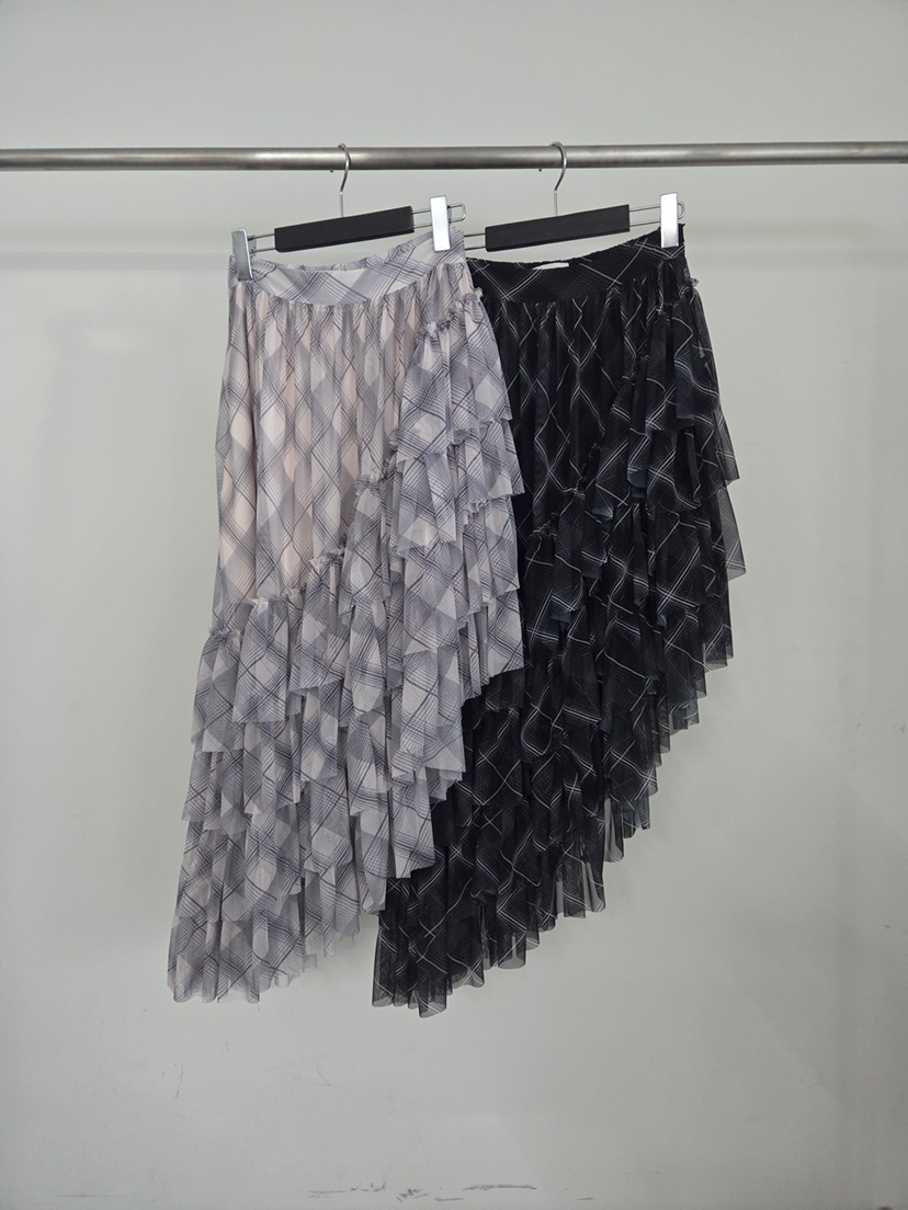 VERANDA韓國東大門直郵女士新款26春夏休閑人氣半身裙中短裙VERANDA半身裙/中短裙