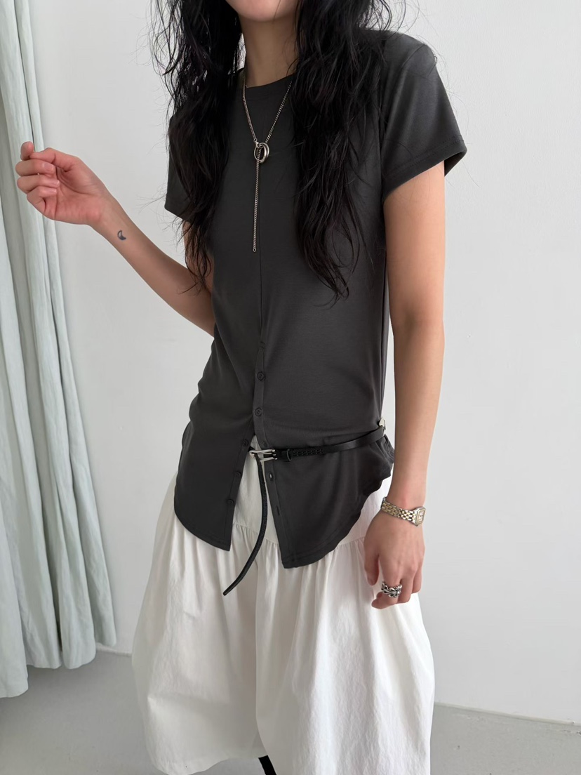 MINIMUZE韓國東大門直郵女士新款休閑人氣職業時尚推薦T恤MINIMUZET恤