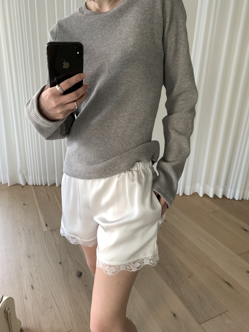 BLACK PIG韓國直郵實拍女士新款推薦休閑熱賣26春夏短褲蕾絲VIVIAN_LEE短褲