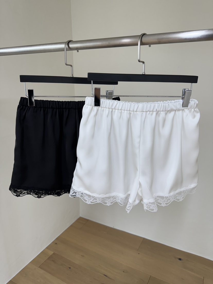 BLACK PIG韓國直郵實拍女士新款推薦休閑熱賣26春夏短褲蕾絲VIVIAN_LEE短褲圖色2左一色