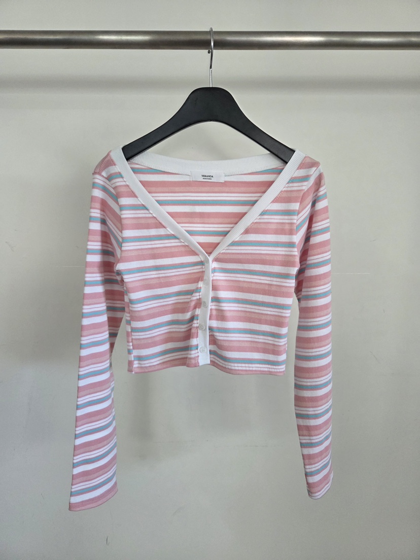 VERANDA韓國東大門直郵女士新品人氣時尚熱賣休閑長袖T恤VERANDA長袖T恤圖色1