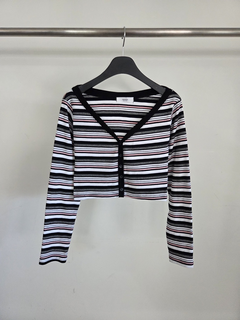 VERANDA韓國東大門直郵女士新品人氣時尚熱賣休閑長袖T恤VERANDA長袖T恤圖色2