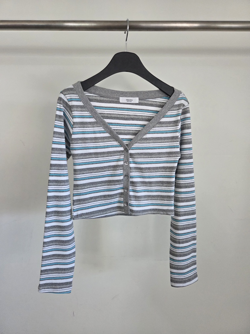 VERANDA韓國東大門直郵女士新品人氣時尚熱賣休閑長袖T恤VERANDA長袖T恤圖色3