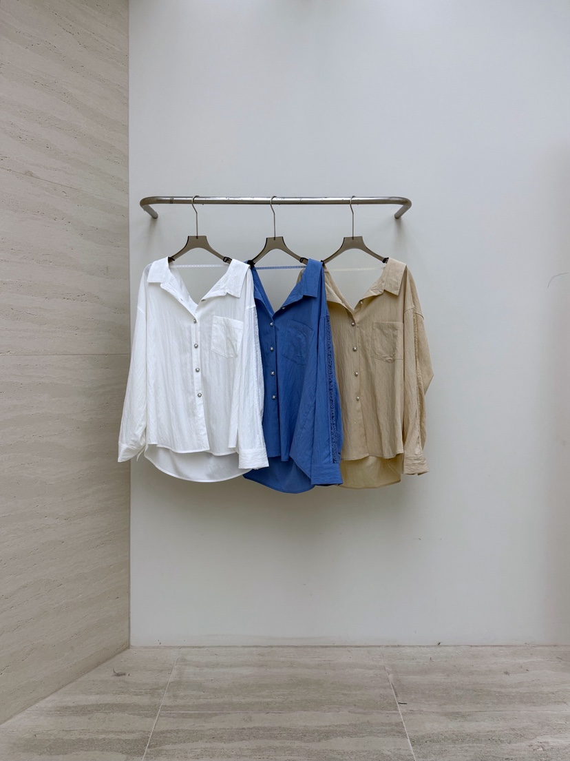 AB韓國直郵實拍女裝新款人氣職業休閑26春夏熱賣襯衫蕾絲衫AB襯衫/蕾絲衫