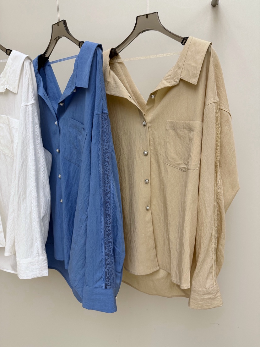 AB韓國直郵實拍女裝新款人氣職業休閑26春夏熱賣襯衫蕾絲衫AB襯衫/蕾絲衫