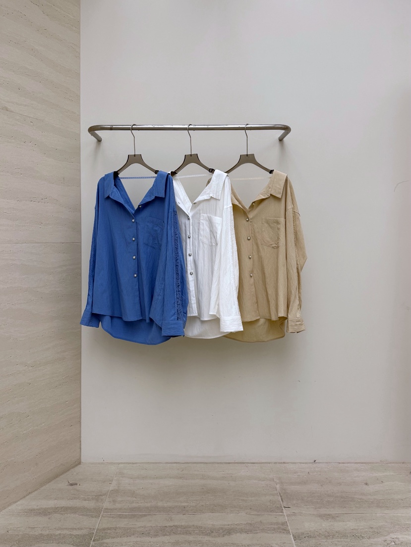 AB韓國直郵實拍女裝新款人氣職業休閑26春夏熱賣襯衫蕾絲衫AB襯衫/蕾絲衫