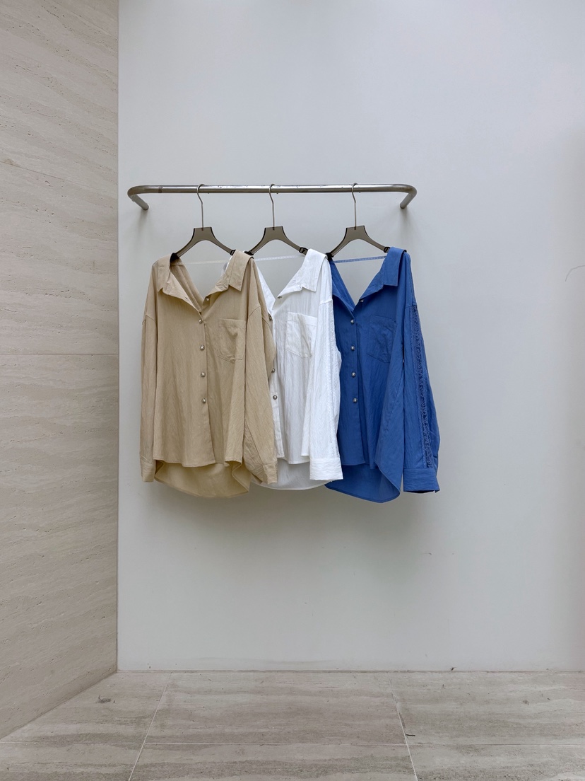 AB韓國直郵實拍女裝新款人氣職業休閑26春夏熱賣襯衫蕾絲衫AB襯衫/蕾絲衫