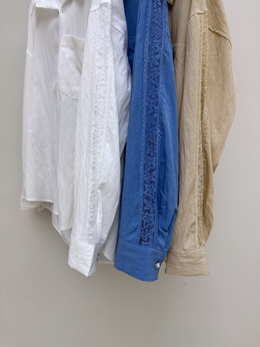 AB韓國直郵實拍女裝新款人氣職業休閑26春夏熱賣襯衫蕾絲衫AB襯衫/蕾絲衫