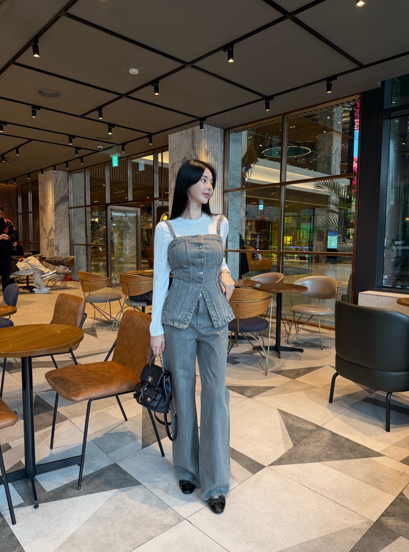 LAVIEU韓國直郵實拍女士新款推薦26春夏休閑時尚職業牛仔褲LAVIEU牛仔褲