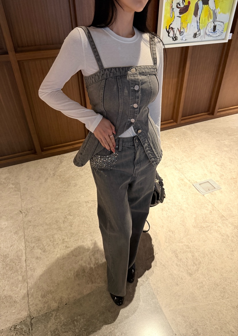 LAVIEU韓國直郵實拍女士新款推薦26春夏休閑時尚職業牛仔褲LAVIEU牛仔褲