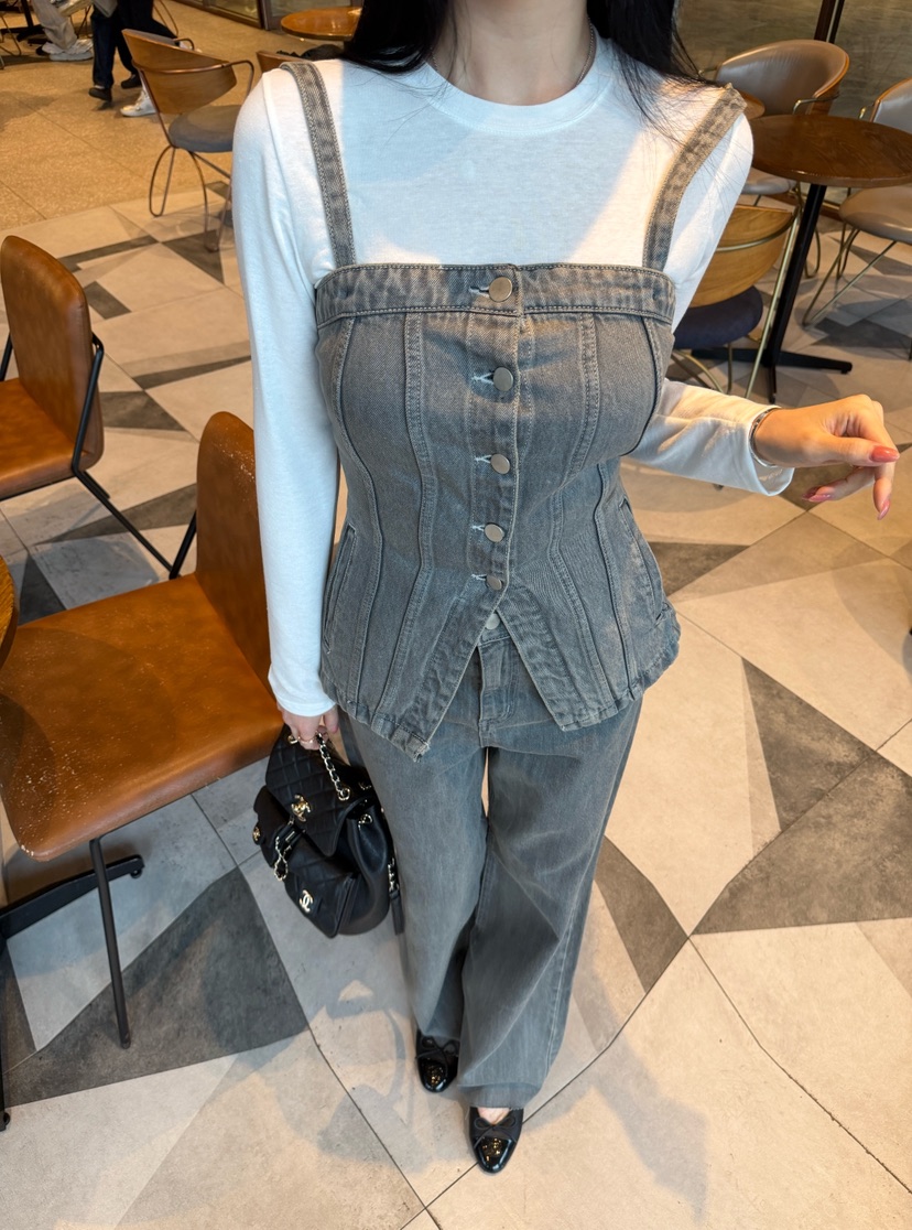 LAVIEU韓國直郵實拍女士新款推薦26春夏休閑時尚職業牛仔褲LAVIEU牛仔褲