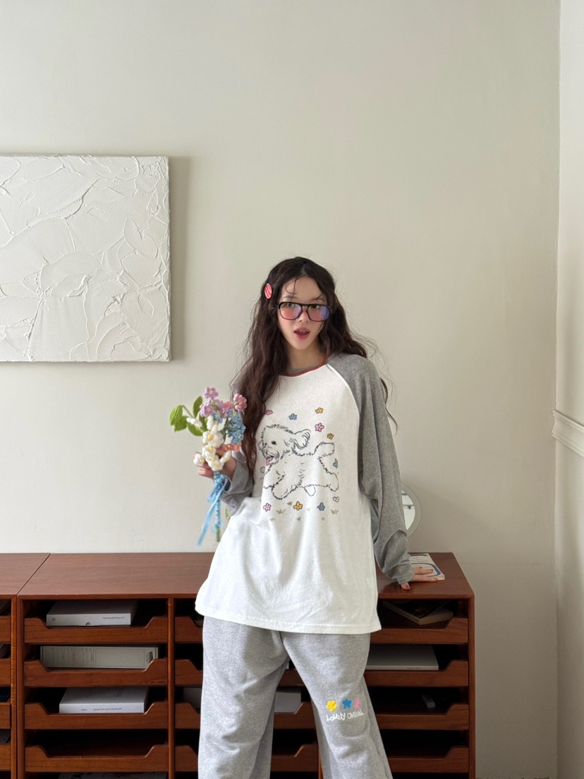 TOLL韓國東大門直郵女裝新款職業時尚人氣26春夏休閑褲刺繡TOLL休閑褲