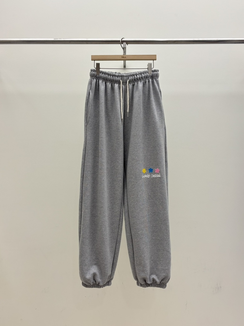 TOLL韓國東大門直郵女裝新款職業時尚人氣26春夏休閑褲刺繡TOLL休閑褲圖色1