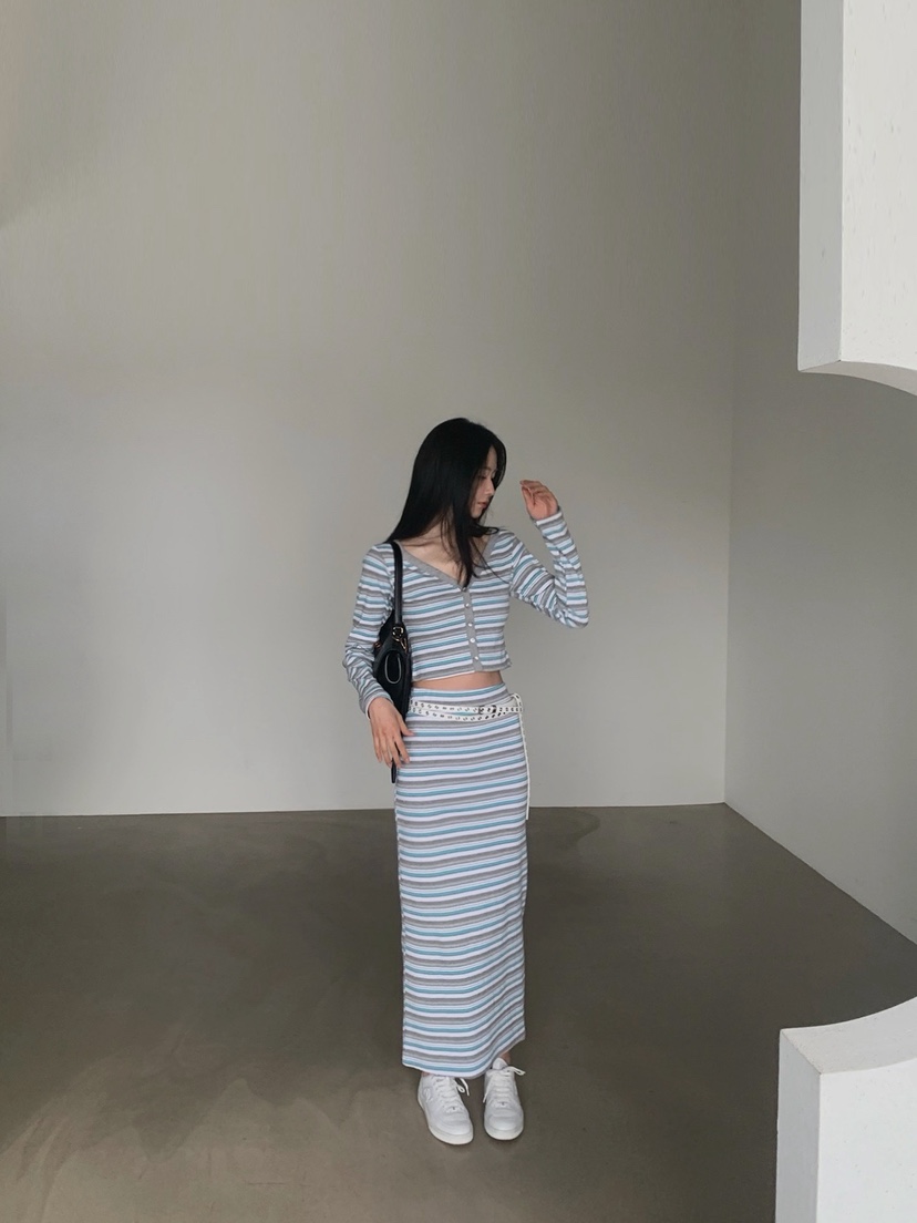 VERANDA韓國代購女士新款職業26春夏熱賣時尚推薦人氣長裙VERANDA長裙