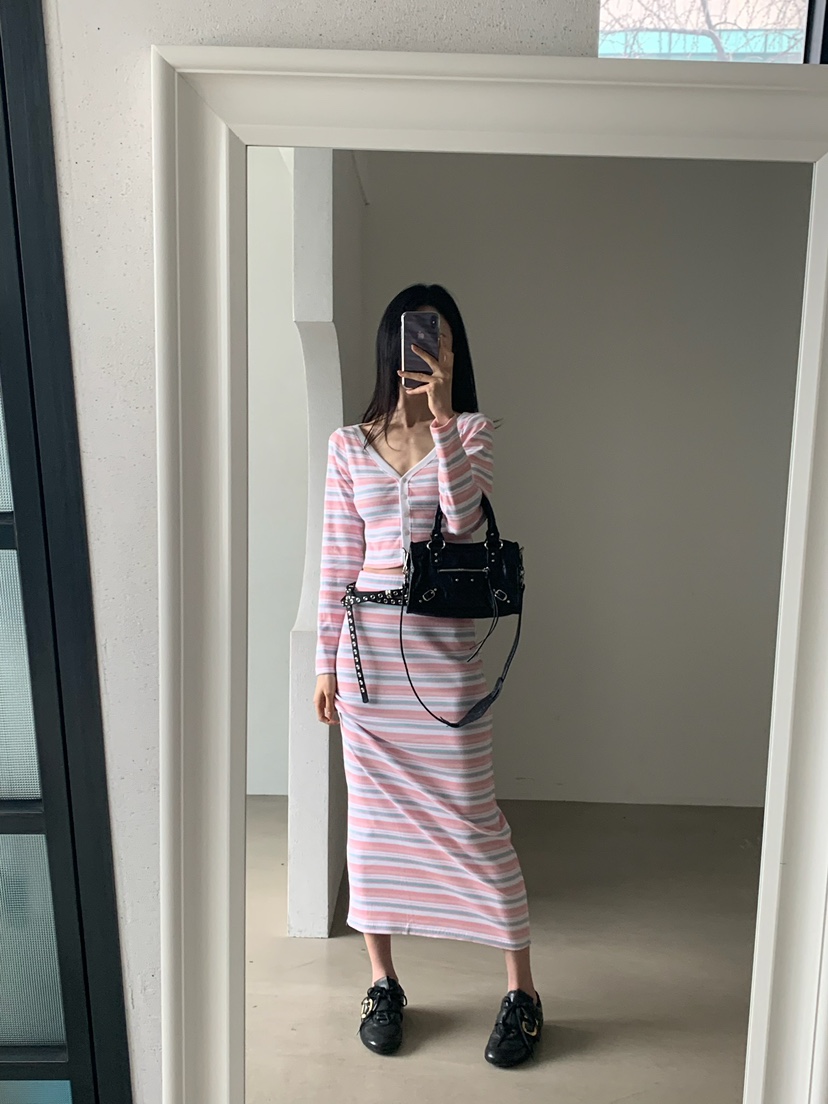 VERANDA韓國代購女士新款職業26春夏熱賣時尚推薦人氣長裙VERANDA長裙