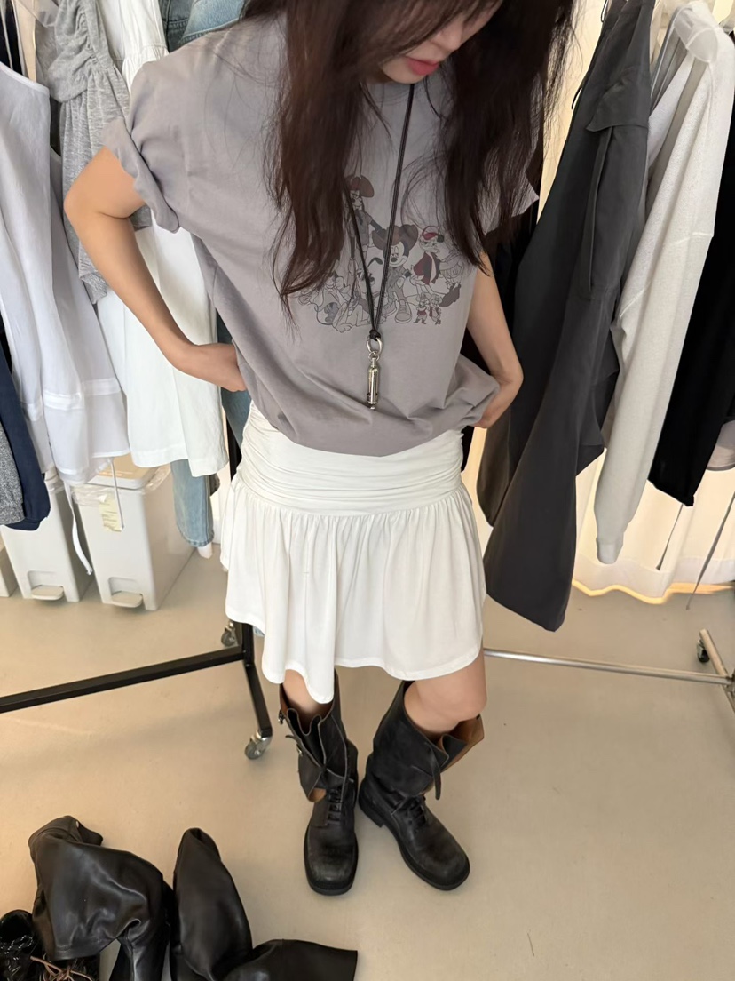 MINIMUZE韓國東大門代購女士新款推薦職業26春夏短裙褶皺MINIMUZE短裙