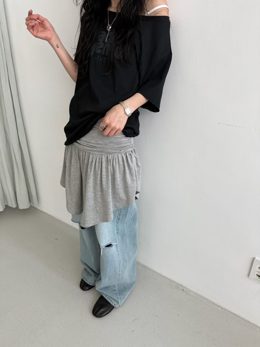 MINIMUZE韓國東大門代購女士新款推薦職業26春夏短裙褶皺MINIMUZE短裙