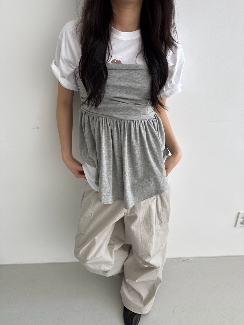 MINIMUZE韓國東大門代購女士新款推薦職業26春夏短裙褶皺MINIMUZE短裙