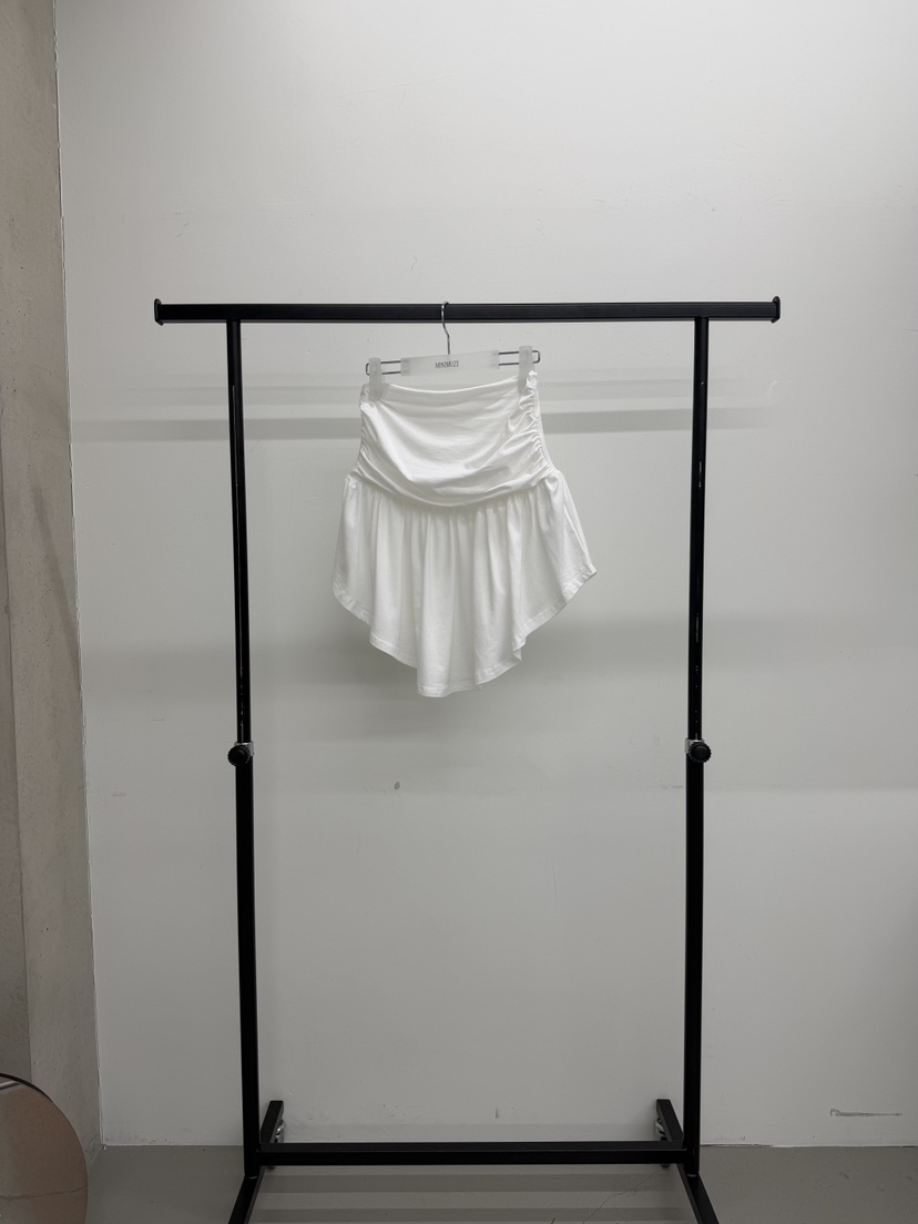 MINIMUZE韓國東大門代購女士新款推薦職業26春夏短裙褶皺MINIMUZE短裙圖色1