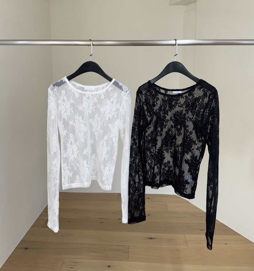 BLACK PIG韓國東大門直郵女裝新款時尚休閑人氣長袖T恤透明VIVIAN_LEE長袖T恤