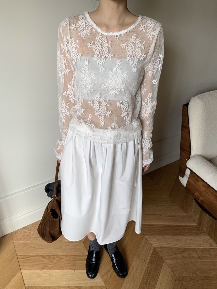 BLACK PIG韓國東大門直郵女裝新款時尚休閑人氣長袖T恤透明VIVIAN_LEE長袖T恤