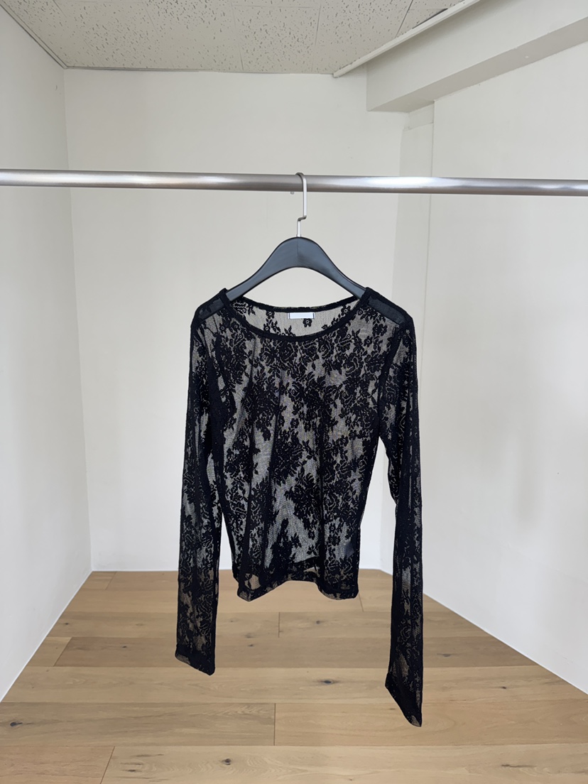 BLACK PIG韓國東大門直郵女裝新款時尚休閑人氣長袖T恤透明VIVIAN_LEE長袖T恤圖色2