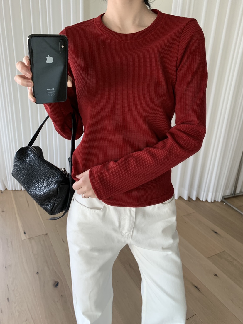 BLACK PIG韓國直郵女裝新款時尚推薦人氣休閑熱賣長袖T恤VIVIAN_LEE長袖T恤