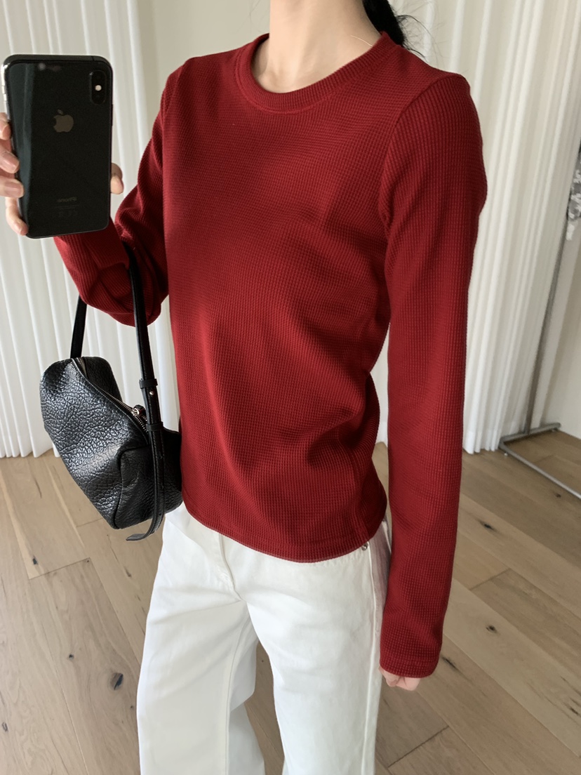 BLACK PIG韓國直郵女裝新款時尚推薦人氣休閑熱賣長袖T恤VIVIAN_LEE長袖T恤