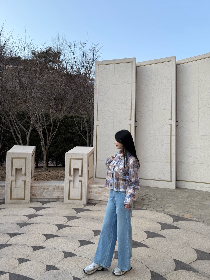 LAVIEU韓國直郵女裝新品職業休閑26春夏人氣推薦時尚牛仔褲LAVIEU牛仔褲