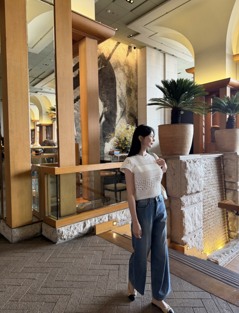 LAVIEU韓國直郵女裝新品職業休閑26春夏人氣推薦時尚牛仔褲LAVIEU牛仔褲