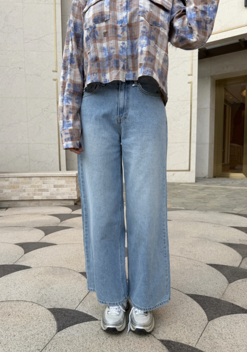 LAVIEU韓國直郵女裝新品職業休閑26春夏人氣推薦時尚牛仔褲LAVIEU牛仔褲圖色1