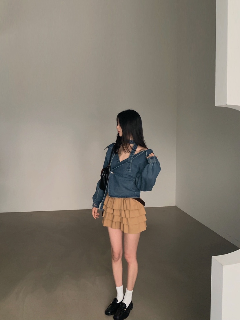 VERANDA韓國東大門代購女裝新款人氣推薦襯衫蕾絲衫含脖帶VERANDA襯衫/蕾絲衫