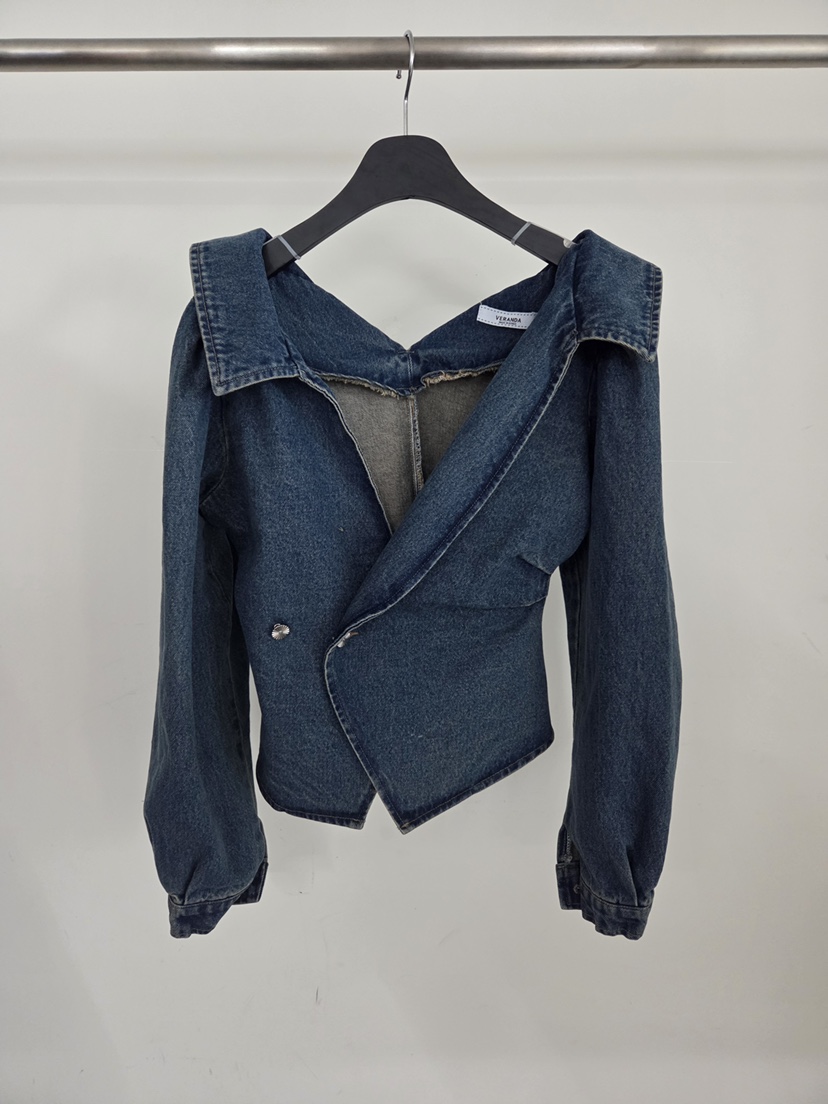 VERANDA韓國東大門代購女裝新款人氣推薦襯衫蕾絲衫含脖帶VERANDA襯衫/蕾絲衫