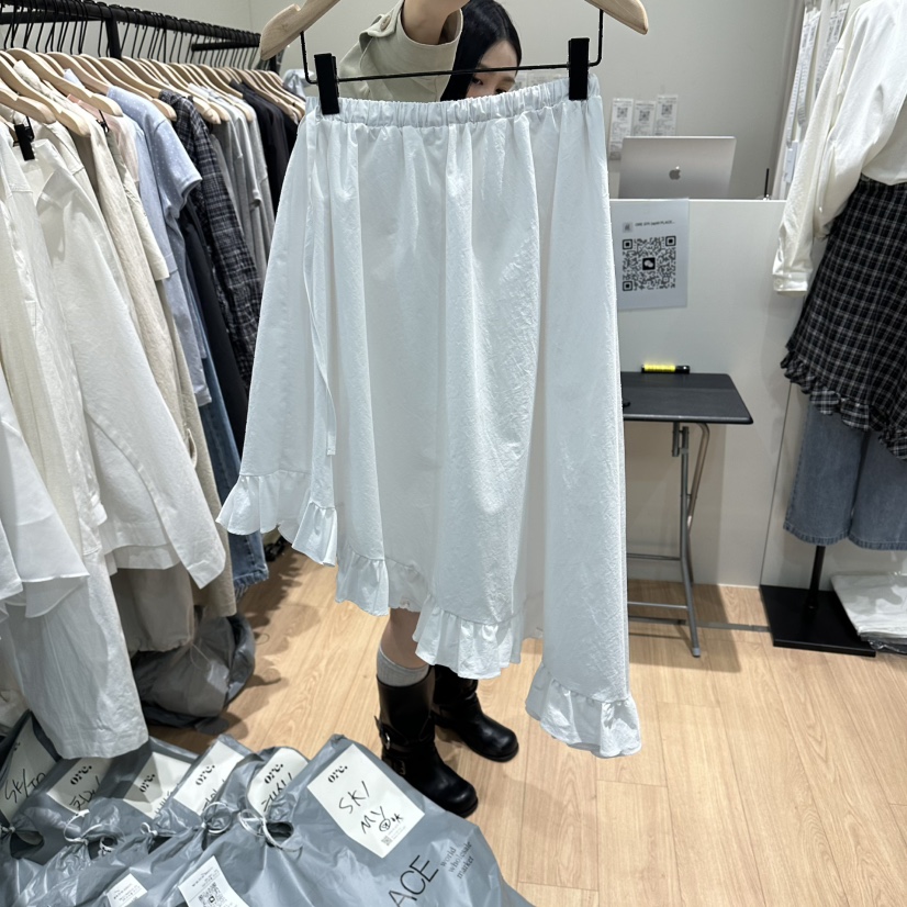 ORE-P韓國代購女裝新品休閑推薦26春夏人氣半身裙中短裙ORE半身裙/中短裙圖色1