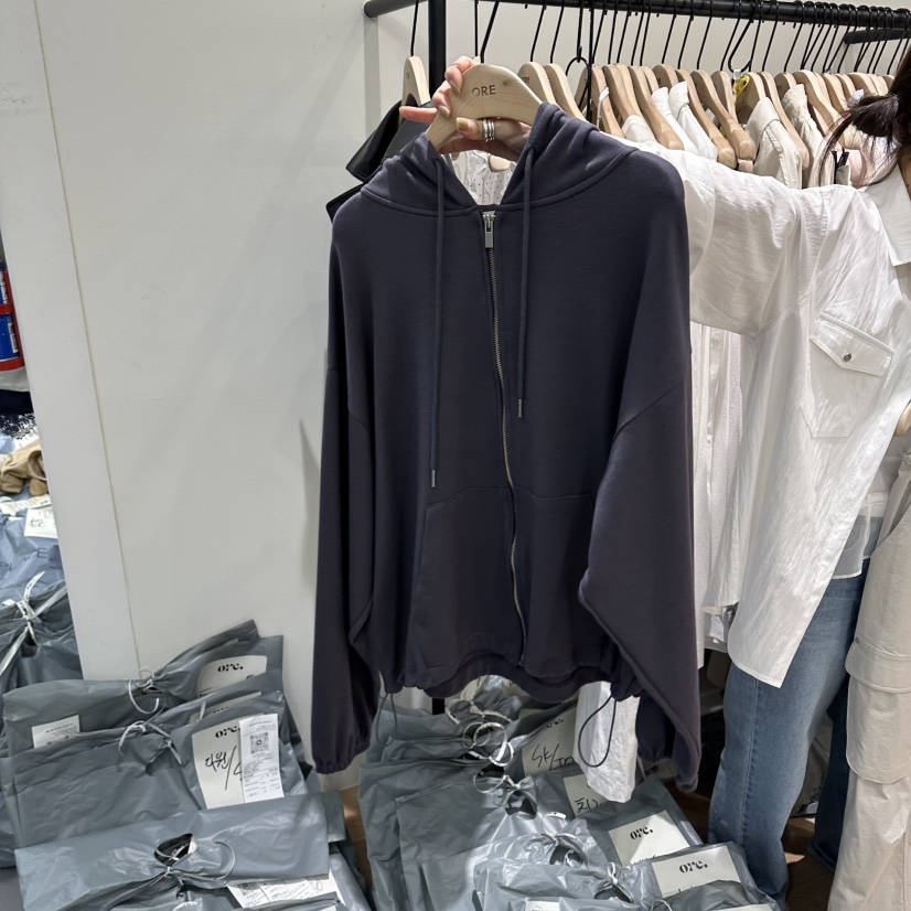 ORE-P韓國東大門直郵女士新品熱賣時尚人氣夾克系帶拉鏈ORE夾克圖色2