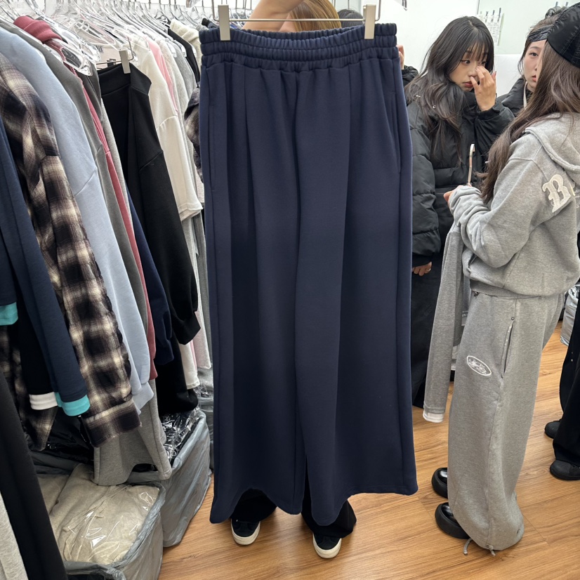 GABIZON韓國直郵女士新品休閑職業時尚推薦26春夏休閑褲開衩GABIZON休閑褲圖色3深藍色